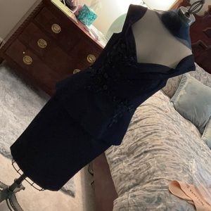 Navy cocktail dress
